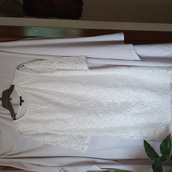 Ellen Weaver pretty white lace dress! - Picture 1 of 6